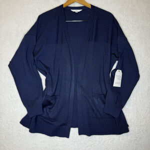 NWT Time and True XXL Women's Navy Blue Cardigan Lightweight